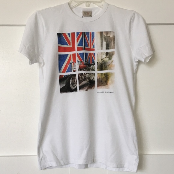 Zara Other - Zara Boys White Union Jack T-Shirt